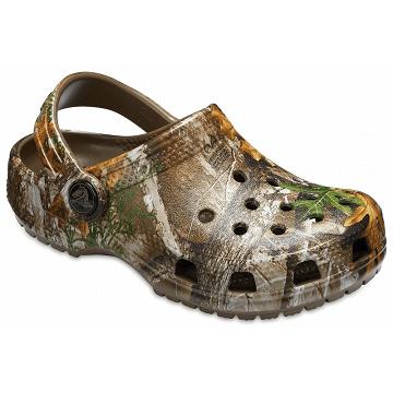 Crocs Classic Realtree Edge® Boys' Clogs Brown | Australia 1333UZGT